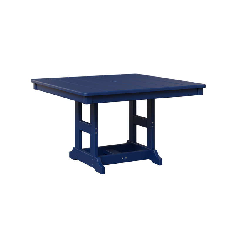 Table carrée 33 po Berlin, Bleu pacifique