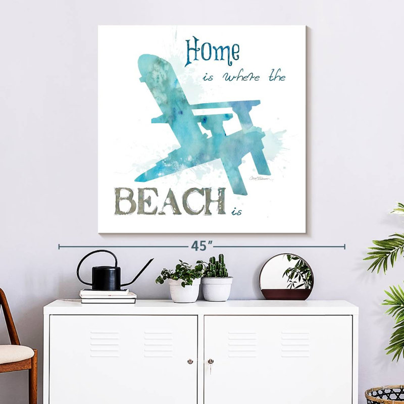 Enseigne murale de chaise de plage Khylige, H 33 po x l 33 po