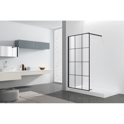 - W x 80'' H Door Frameless Fixed Glass Panel with