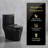 1.85 Gallons Per Minute GPF Elongated Height One-Piece Black Toilet (Seat Included)
