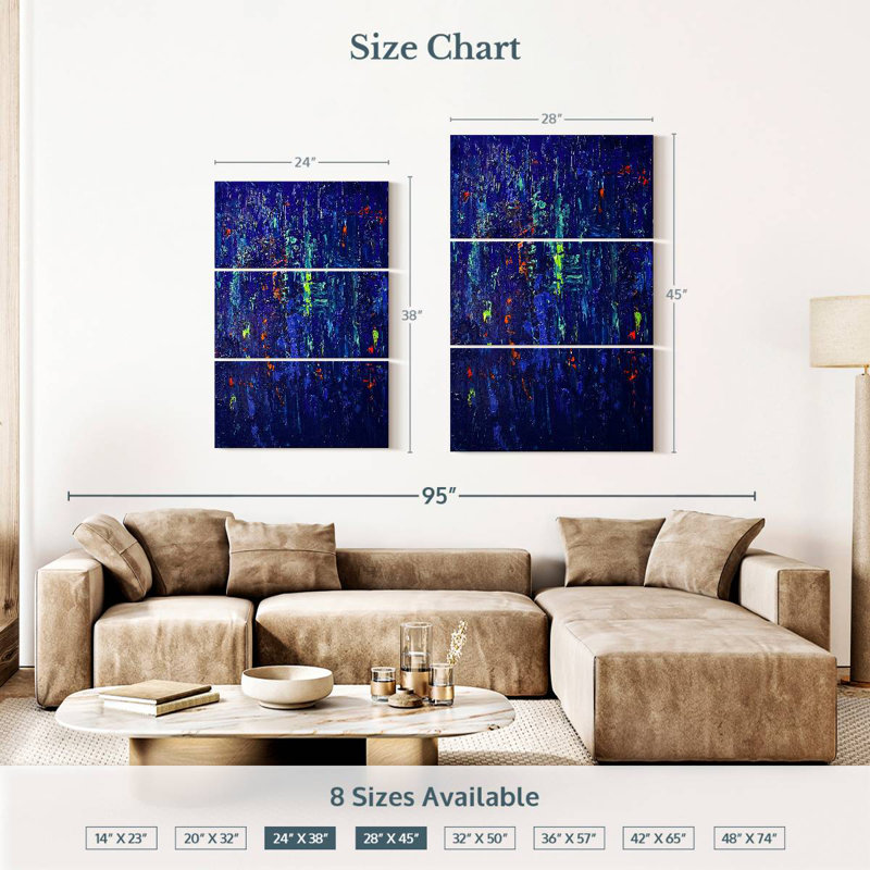 Avery Blue I, 38" H x 24" W