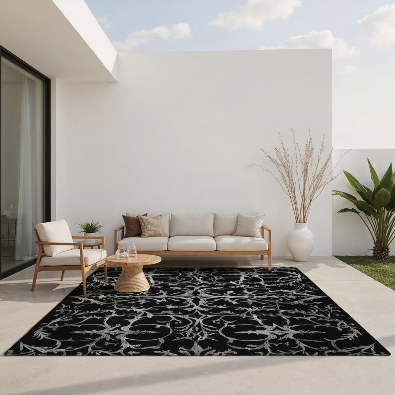 Midnight Majesty Indoor And Outdoor Area Rug, Rectangle 8' x 10'