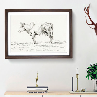 A Standing Cow by Jean Bernard - Single Picture Frame Print