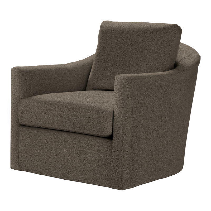 Catalina Swivel Armchair, Perigold Pierson Mink, Dune