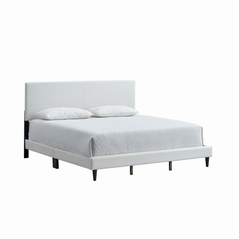 Baron Bed ( Mattress Not Included), Blanc, Queen