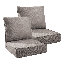 Ensemble de coussins d'extérieur, coussins de siège de siège profond de 6 pouces avec housse amovible, ensemble de coussins de remplacement pour chaise, canapé, causeuse-1415895407-1442249719-1442249706