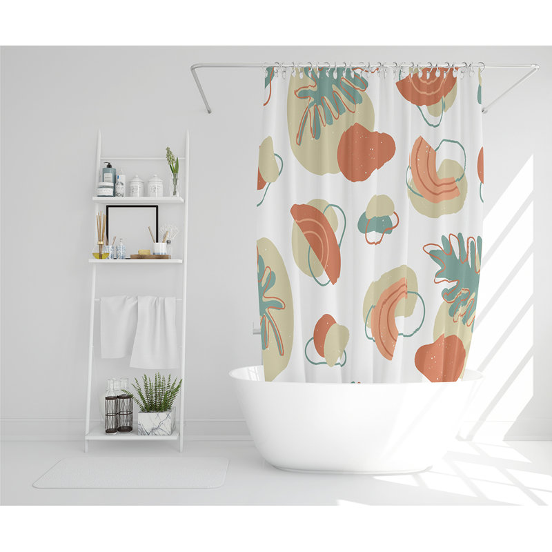 Elizebath 13 Piece Polyester Shower Curtain Set