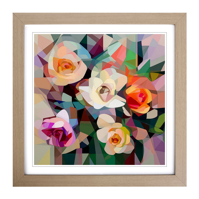 Single Picture Frame Print on Wood, Oak