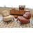 Cute Accent Chair With Solid Wood Legs, Faux Leather Living Room Chair With Soft Cushion, Cozy Bedroom Chair, Comfy Armless Reading Chair For Apartment, Waiting Room, Balcony (Brown)