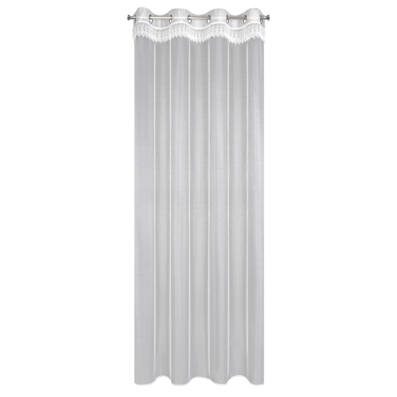 Raunds Sheer Curtain Single Panel, 250cm H x 140cm W