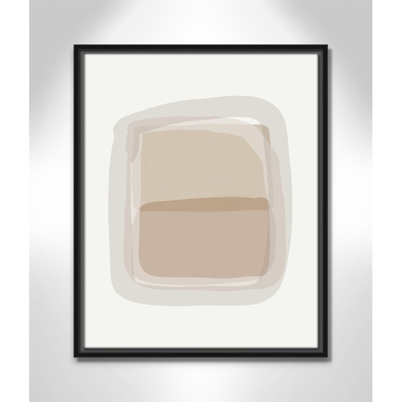 Tina - Cadre flottant, impression sur toile, Noir, H 21,5 po x l 17,5 po x P 2 po