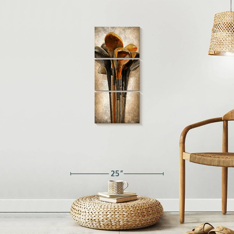 Reproduction sur toile de la collection Golf Club, H 12 po x l 27 po x P 1 po