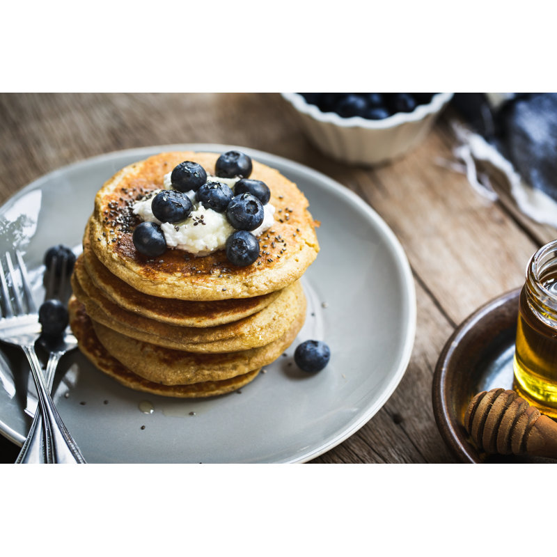 Banana Oat Pancakes by Vanillaechoes - Wrapped Canvas Print, 20cm H x 30cm W x 3.8cm D