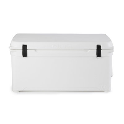Glacière à glace dure et transparente haute performance 74 qt Engel Engel, blanche
