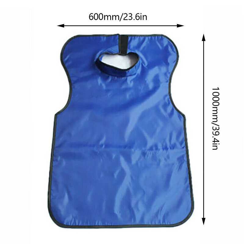 Tablier de protection contre les rayons X en plomb de 39,4 pouces, protection contre les radiations en caoutchouc plombé de 0,5 mm