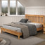 Lit rustique en bois massif avec poteaux robustes et robustes Monaco - Style rustique-384661759