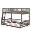 Full XL Over Queen Bunk Bed With Guardrails-347798507