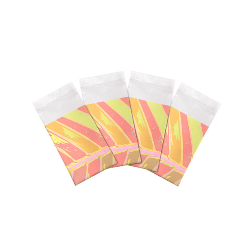 Tropical Leaf Cotton Sateen Dinner Napkins, Pink