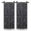 Portes de grange doubles en panneaux de fibres à densité moyenne composites avec ensemble de quincaillerie d'installation-86925216-120436679