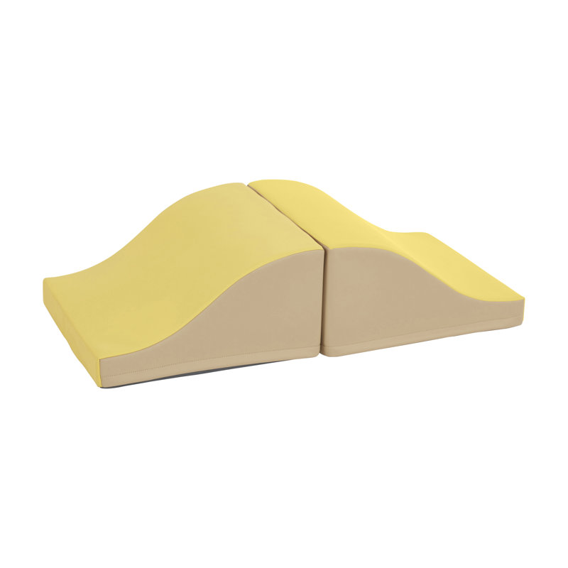Ensemble de 2 glissières ECR4Kids SoftZone Junior Mix n 'Match, débutant, 2 pièces, Jaune