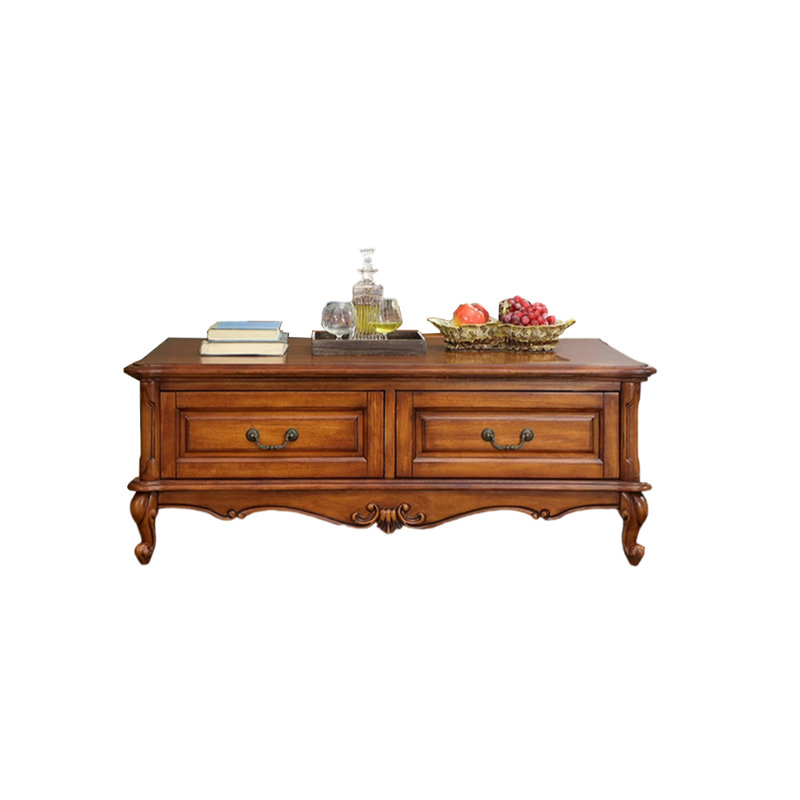 Solid wood coffee table, Brown
