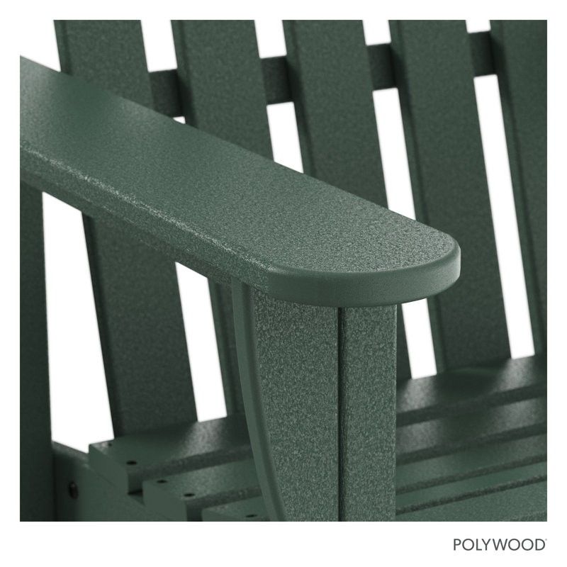 Fauteuil oscillant classique POLYWOOD Adirondack, Vert forêt