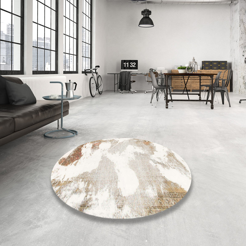 Tapis multicolore Staves, Rond 3 pi