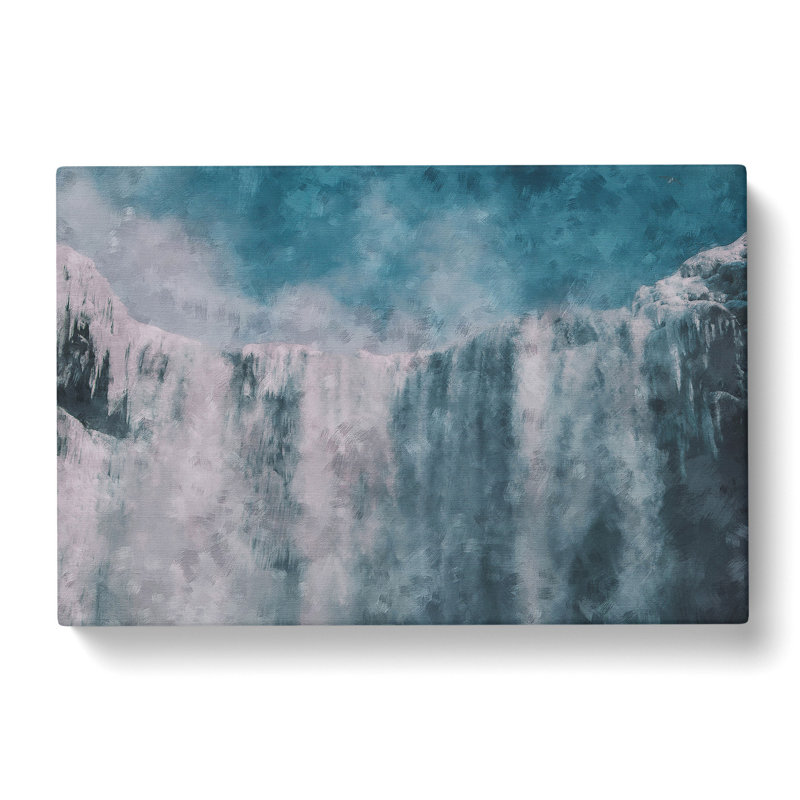 Above A Waterfall Painting - Wrapped Canvas, 50cm H x 76cm W x 3cm D