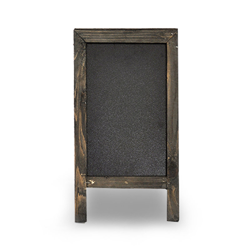 Tableau noir en bois pliable, H 1 pi 1 po x l 0,67 po, Anthracite