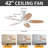 Kenndra 42" Ceiling Fan Chandelier with LED Light
