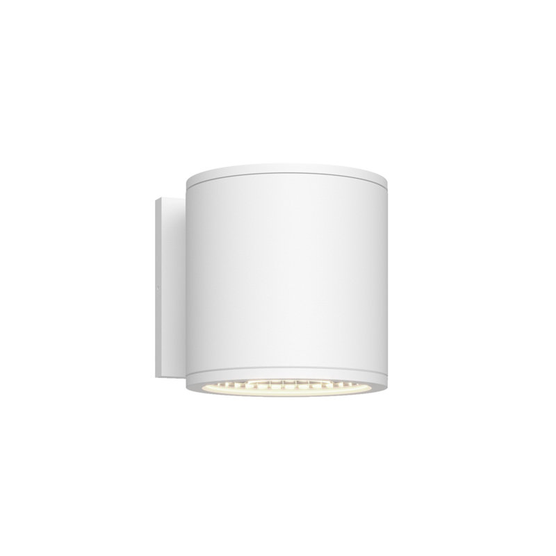 Nordic LED Flush Mounted Sconce, 4.63" H x 4.63" W x 3.38" D, White, 5 W