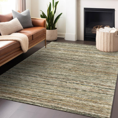 Tapis intérieur / extérieur brun Zephyna 