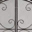 Pare-étincelles contemporain, fer, maille diamantée fine, H 31,86 po x l 43,25 po, cloison de foyer mat, cadre en fer, cuivre