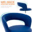 Tabouret de bar pivotant en cuir synthétique moderne avec dossier creux et accoudoirs, chaise de bar rembourrée à hauteur de comptoir Airlift pour la cuisine-115227958-115227952