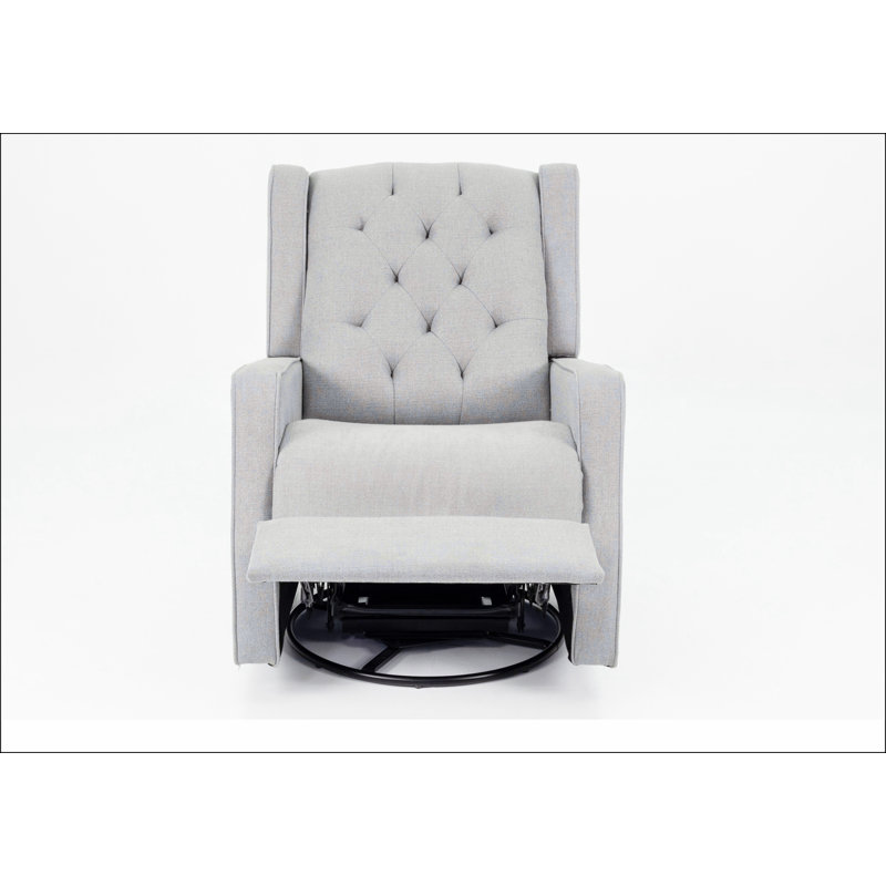 Swivel Glider Recliner, Light Gray