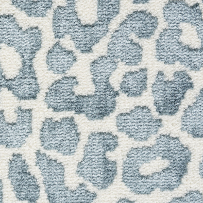 Tissu en velours Schumacher x Timothy Corrigan, Bleu