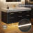 48" Wall-Mounted Single Sink Bathroom Vanity With White Stone Countertop, LED Light & Soft-Close Drawers, Modern Design-391978686-396566906