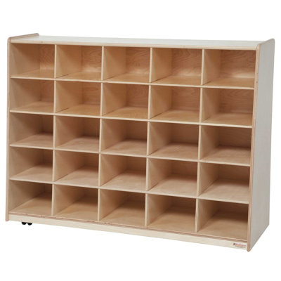 Tip-Me-Not 25 Tray Storage with Brown Trays