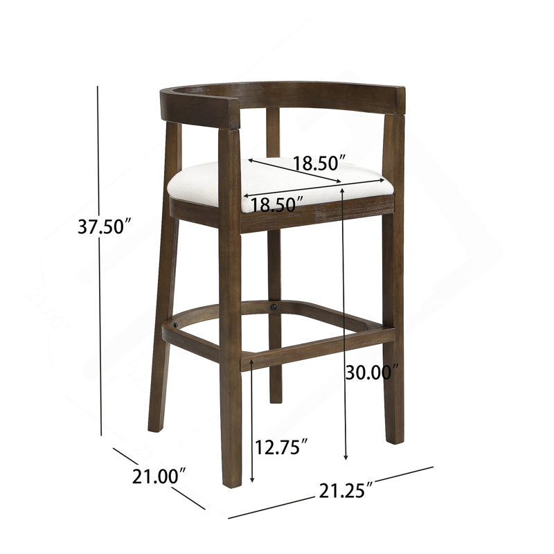 Tabourets de bar (ensemble de 2), Brun