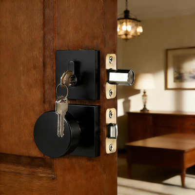 Deadbolt and Passage Door Knobs Set