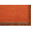 Tapis décoratif orange en laine Gabbeh 4 x 6