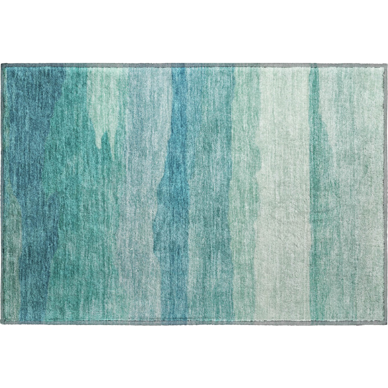 Premium Machine Washable Alijah AMF1254 Stripes Rug, Rectangle 1'8" x 2'6"