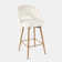 360°Swivel Upholstered Counter Stools with Backrest