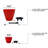 2-Pack Smart Self-Watering Planter Pot For Indoor And Outdoor - Red - Round Cone-300164718