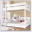 Queen Over Queen Bunk Bed With Storage Shelves And USB Ports-1282008523