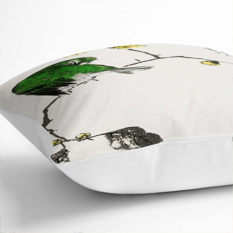Square Throw Cushion, 40cm H x 40cm W x 15cm D, White