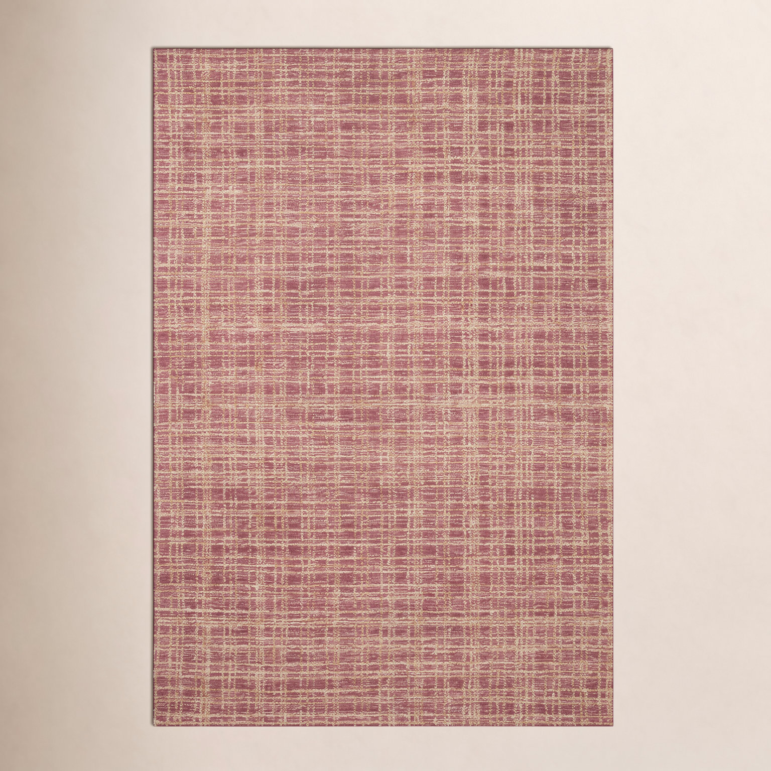 Chris Loves Julia x Loloi Polly Berry Natural Rug, Rectangle 2'3" x 3'9"