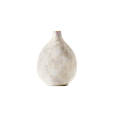 Crystalline Handmade Stoneware Table Vase