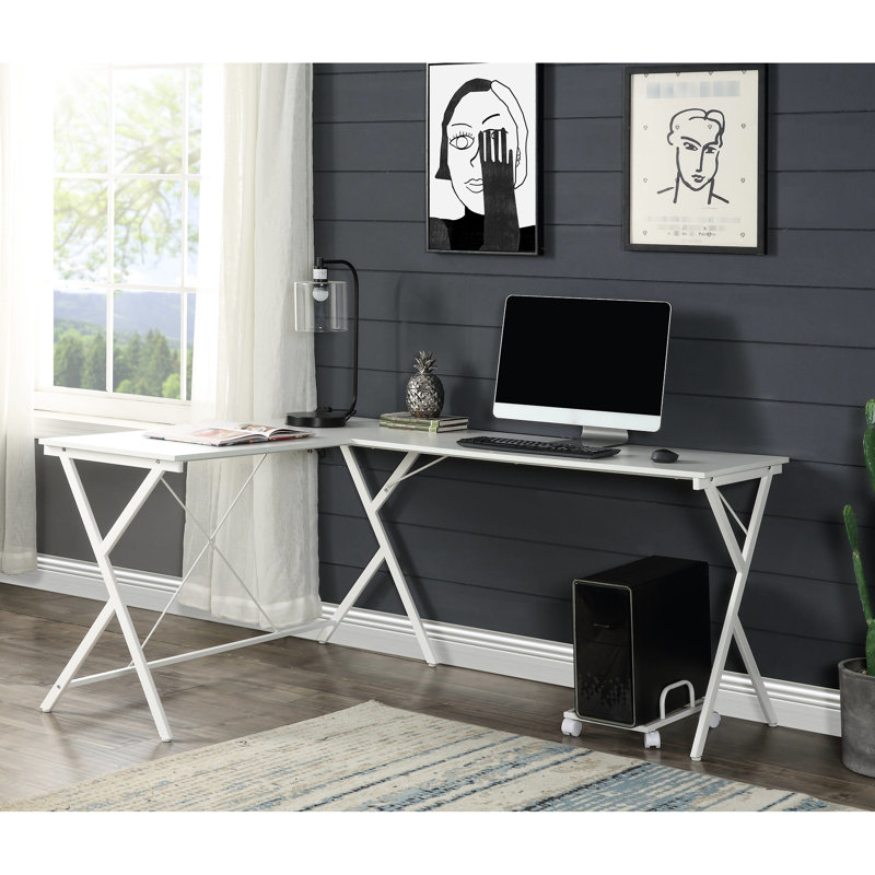 White Finish Computer Desk