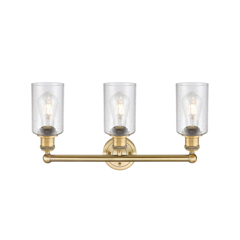 Caldello 3 - Light Dimmable Vanity Light, Brushed Brass, Seedy